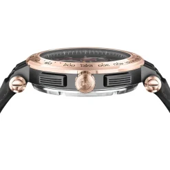 Versace Herren Chronograph Aion VE6CA0323 Roségold-Schwarz