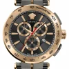Versace Herren Chronograph Aion VE6CA0723 Grau/Bronze Edelstahl