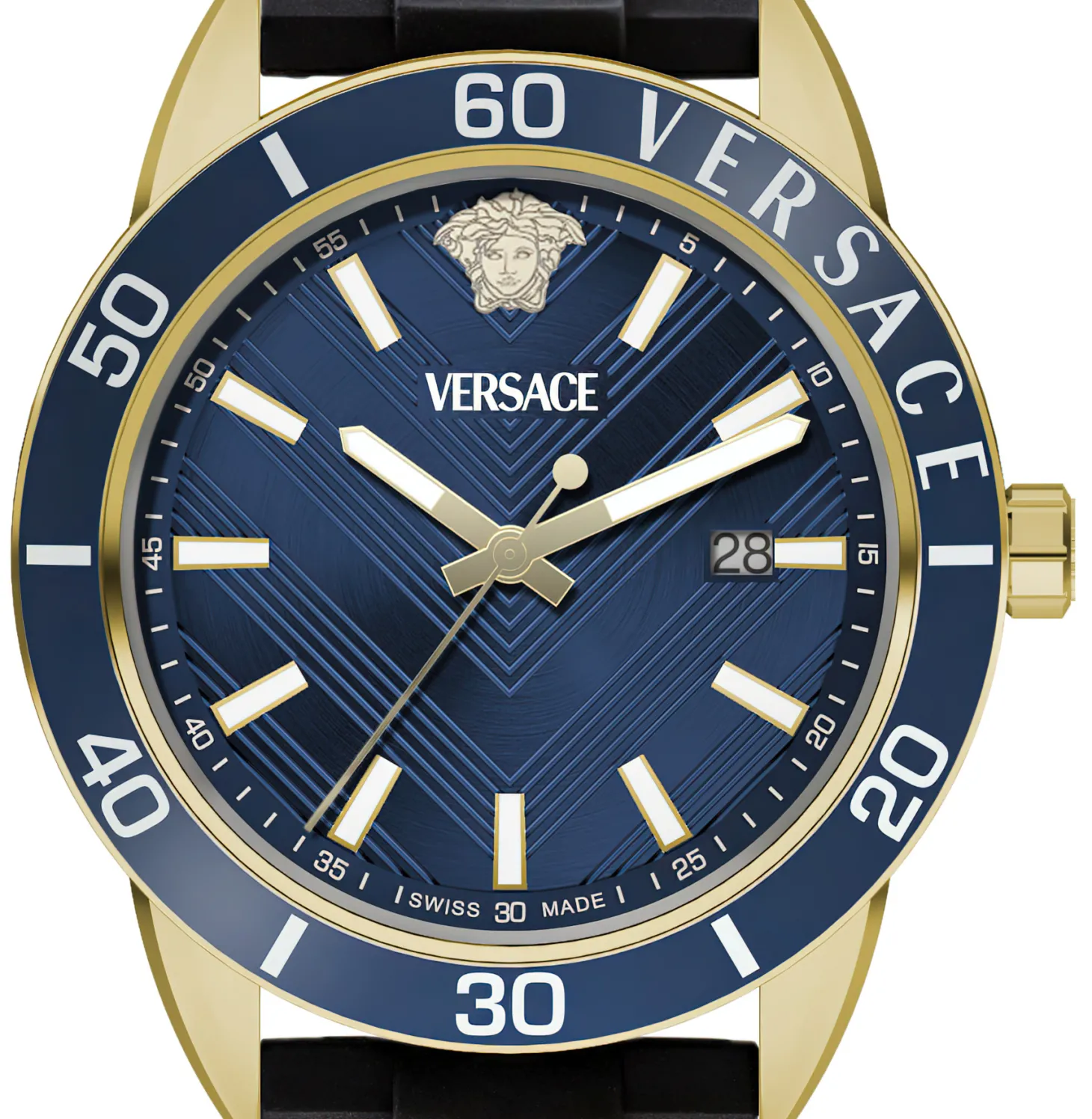 Versace Herren Quarzuhr Greca Urban schwarz blau VEYCA0224