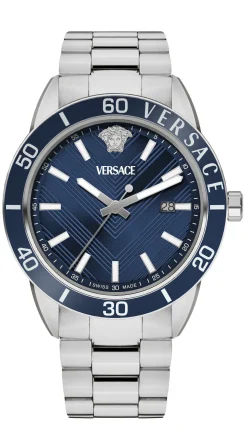 Versace Herren Quarzuhr Greca Urban Blau VEYCA0424