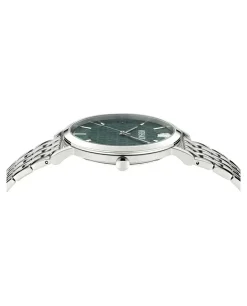 Versace Herren Uhr Greca Slim 40mm Silber Grün VE8Q00324
