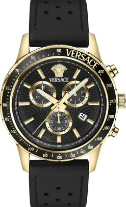 Versace Herren Uhr Sport Chrono Gold VEZCA0224