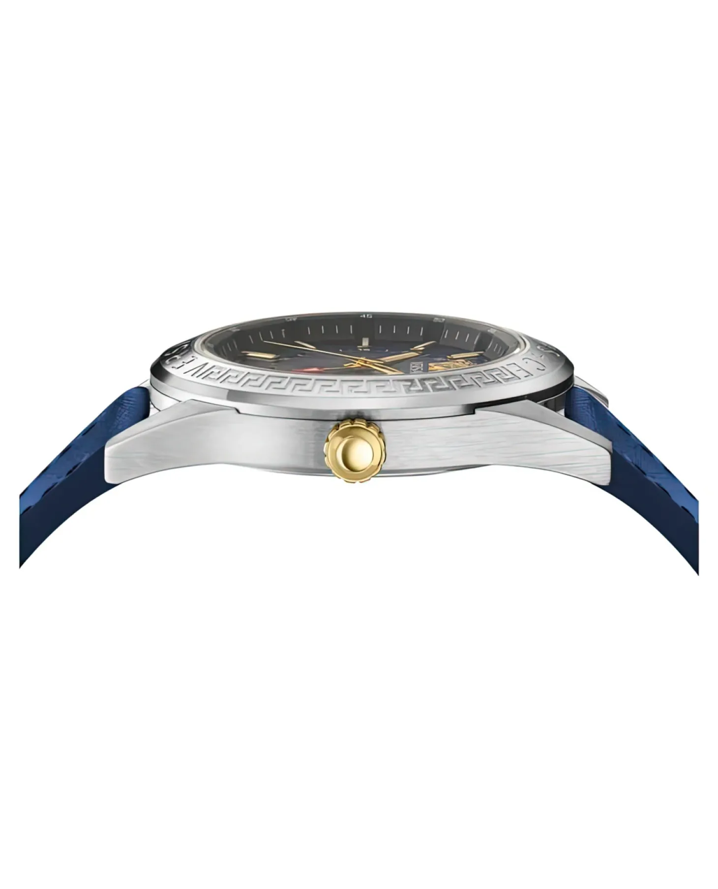 Versace Herren Uhr V-CODE GMT Blau VEAFA0124