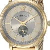 Versace Herren-Armbanduhr V-Circle Manifesto Edition Schweizer Quarz Edelstahl VBQ070017