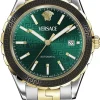 Versace Herren-Armbanduhr Hellenyium Grün VEQCA0524
