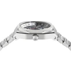 Versace Herrenuhr Automatik V-Contempo Silber/Blau VE0I00225