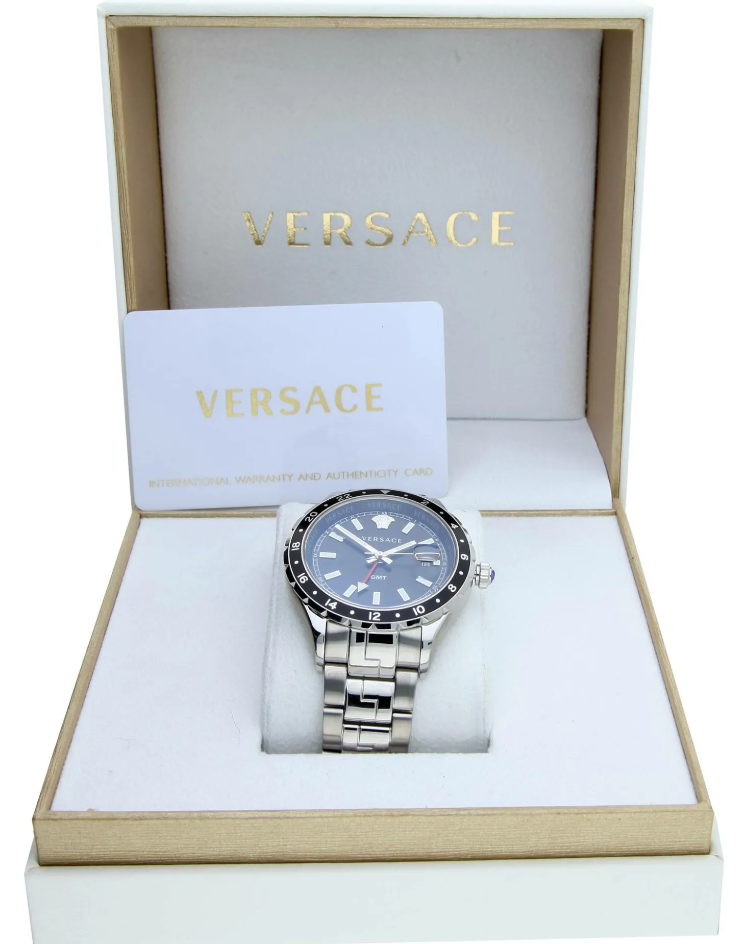 Versace Herrenuhr Hellenyium GMT Swiss Made V1110 0017