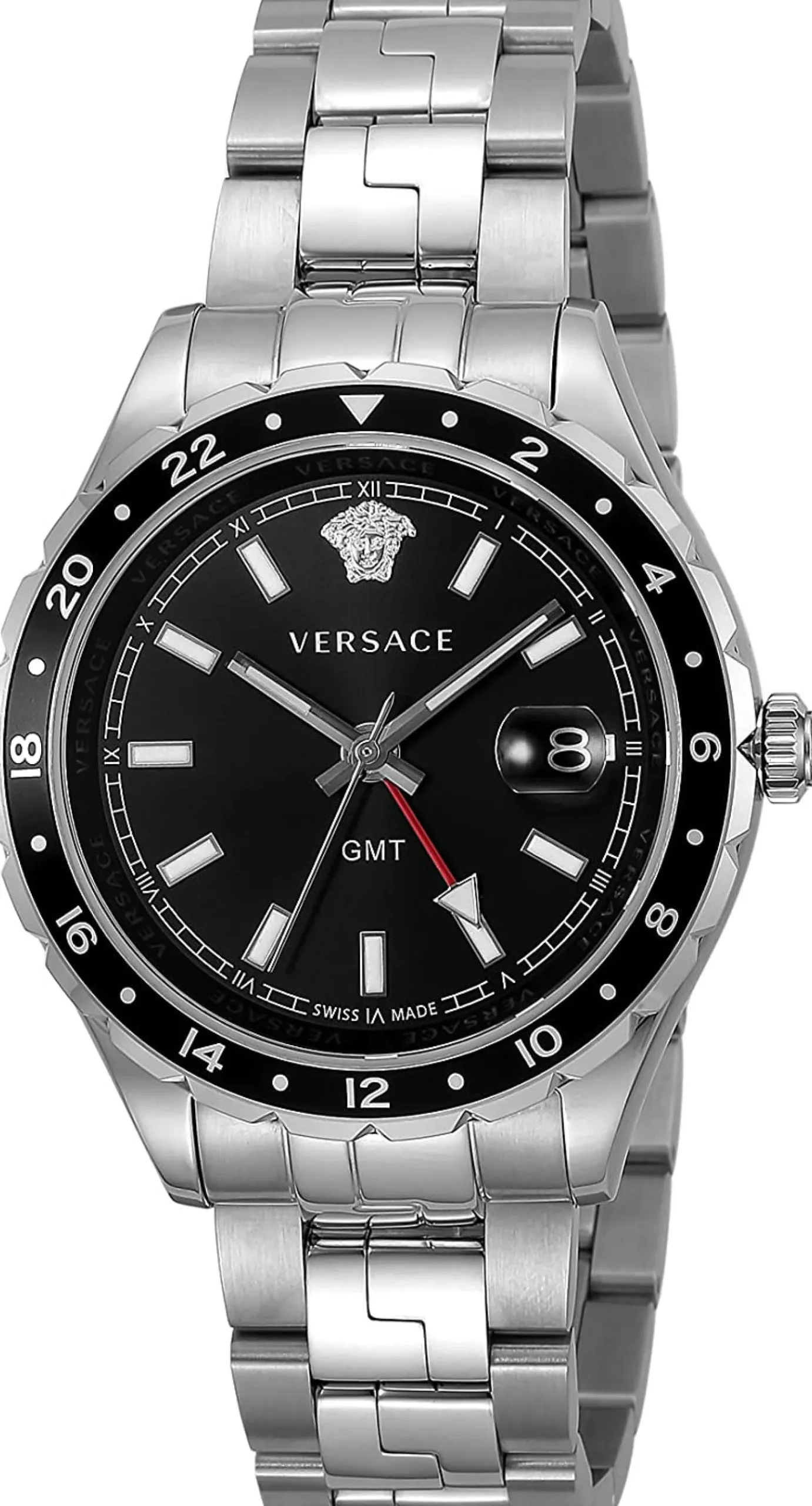 Versace Herrenuhr Hellenyium GMT Swiss Made V1110 0017