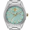 Versace Herrenuhr V-Code Hellblau Edelstahl 42 mm VE6A00825