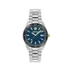Versace Herrenuhr V‑Dome Blau Edelstahl VE8E00324