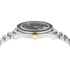 Versace Herrenuhr V‑Dome Blau Edelstahl VE8E00324