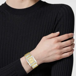 Versace Mosaic VE9B00424 Damen 22 mm Two‑Tone Stahl/Gold