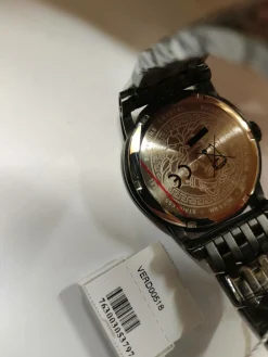 Versace Palazzo Empire Herrenuhr Schwarz Stahl 43mm 3D-Medusa-Logo VERD00518