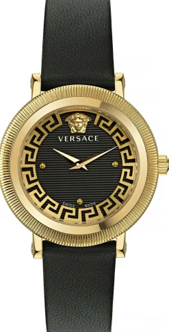 Versace Quarzuhr GRECA FLOURISH VE7F00323, Damenuhr, Goldfarben, Saphirglas, Swiss Made