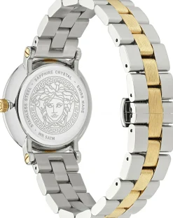 Versace Quarzuhr GRECA FLOURISH VE7F00523 - Bicolor Damenuhr mit Saphirglas, Swiss Made