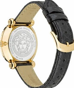 Versace Quarzuhr Greca Twist VE6I00323 - Damenuhr, Goldfarben, 35mm
