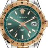 Versace Schweizer Uhr Hellenyium GMT silber/rosegold V11050016