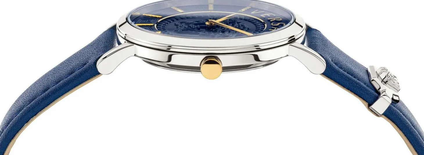 Versace Schweizer Uhr V-Essential silber VEK4001 21