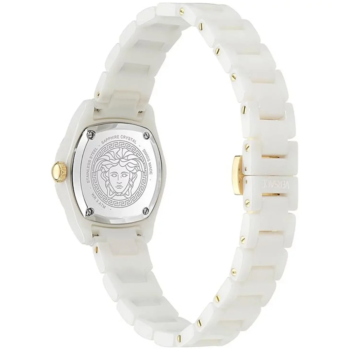 Versace Uhr Damen DV One Mini Weiß Keramik VE9F00224