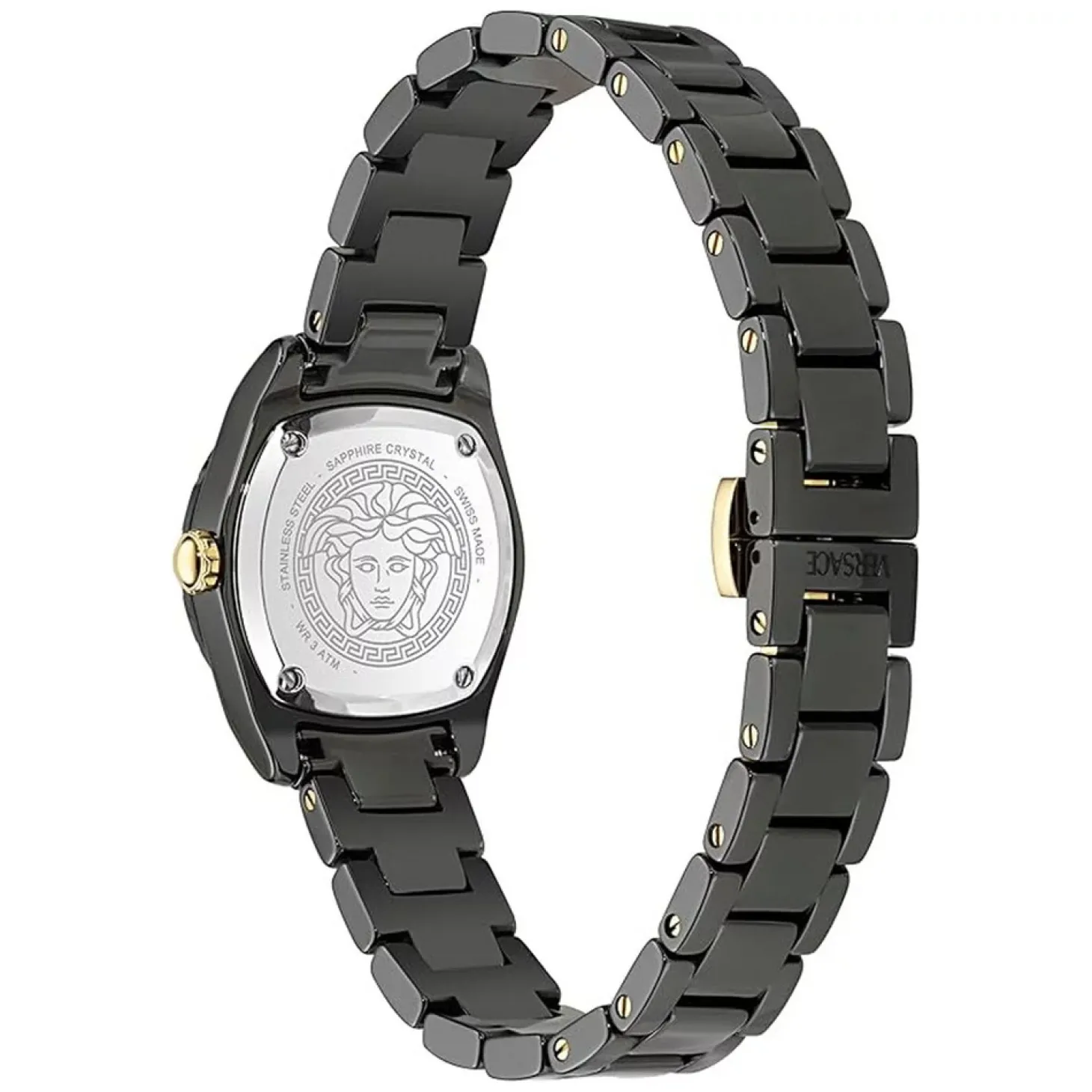 Versace Uhr Damen DV One Mini Schwarz Keramik VE9F00124