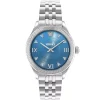 Versace Uhr Damen Hellenyium Lady silber, blau 35 mm VE2S01025