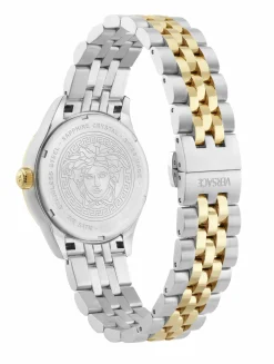 Versace Uhr Damen Hellenyium Lady gold, silber, weiß 35 mm VE2S01225