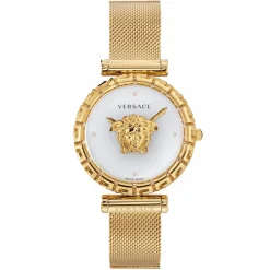 Versace Uhr Damen Palazzo Empire Greca Diamond Gold/Weiß VEDV01419