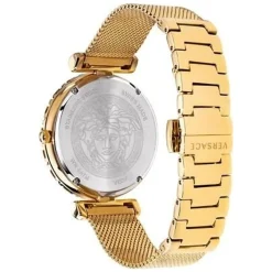 Versace Uhr Damen Palazzo Empire Greca Diamond Gold/Weiß VEDV01419