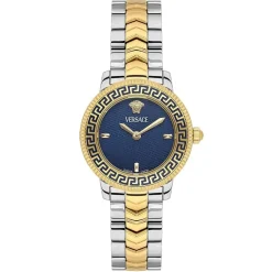 Versace Uhr Damen V-Icon Bicolor/Blau VEUCA0524