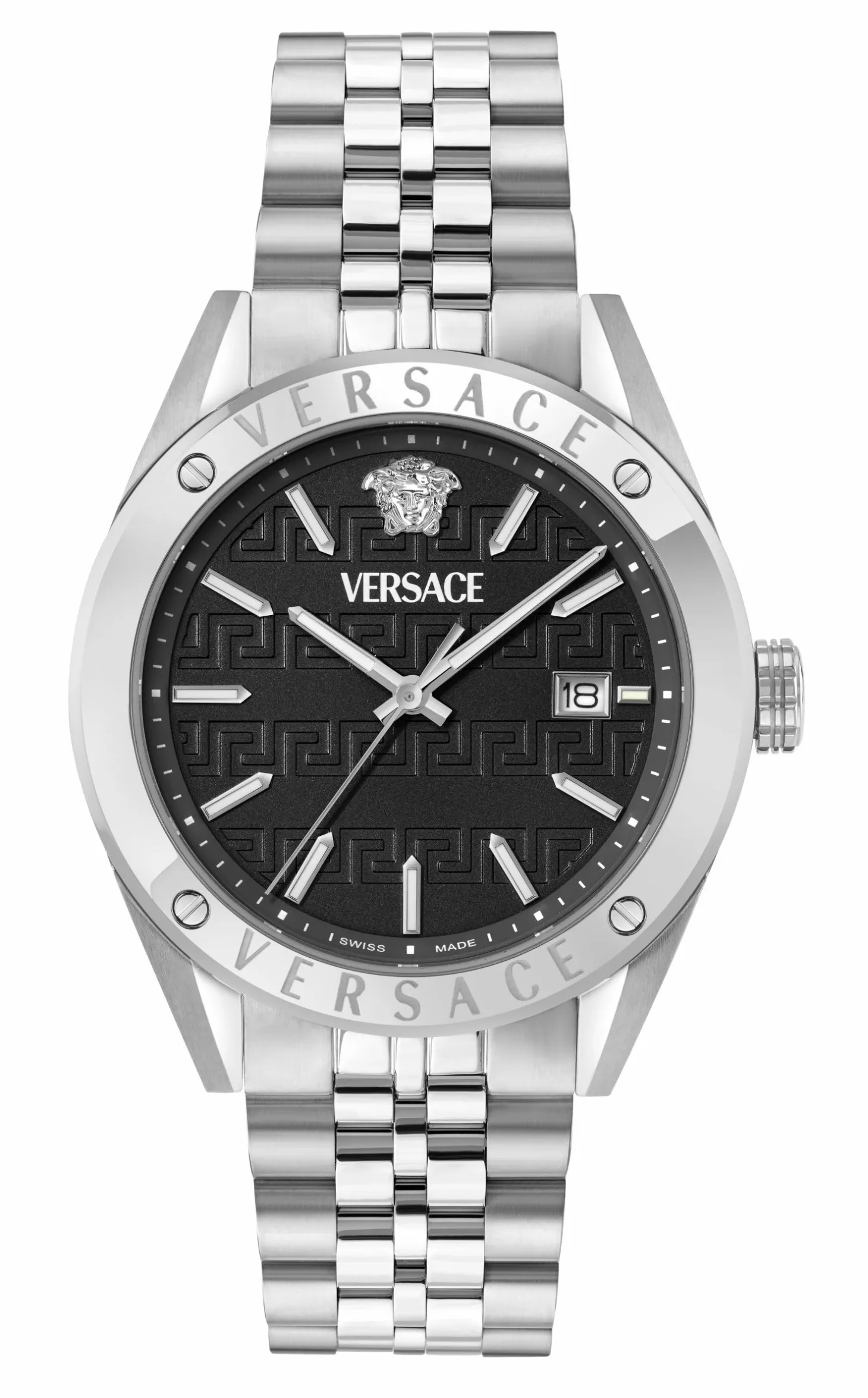 Versace Uhr Herren Athletics Gents 41 mm Schwarz, Silber VEKHA0425
