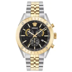 Versace Uhr Herren Chronograph Athletics Chrono Silber/Gold/Schwarz VEKJA0525