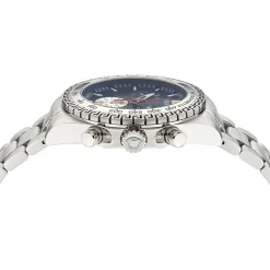 Versace Uhr Herren CHRONO X Chronograph Silber/Blau VE9K00324