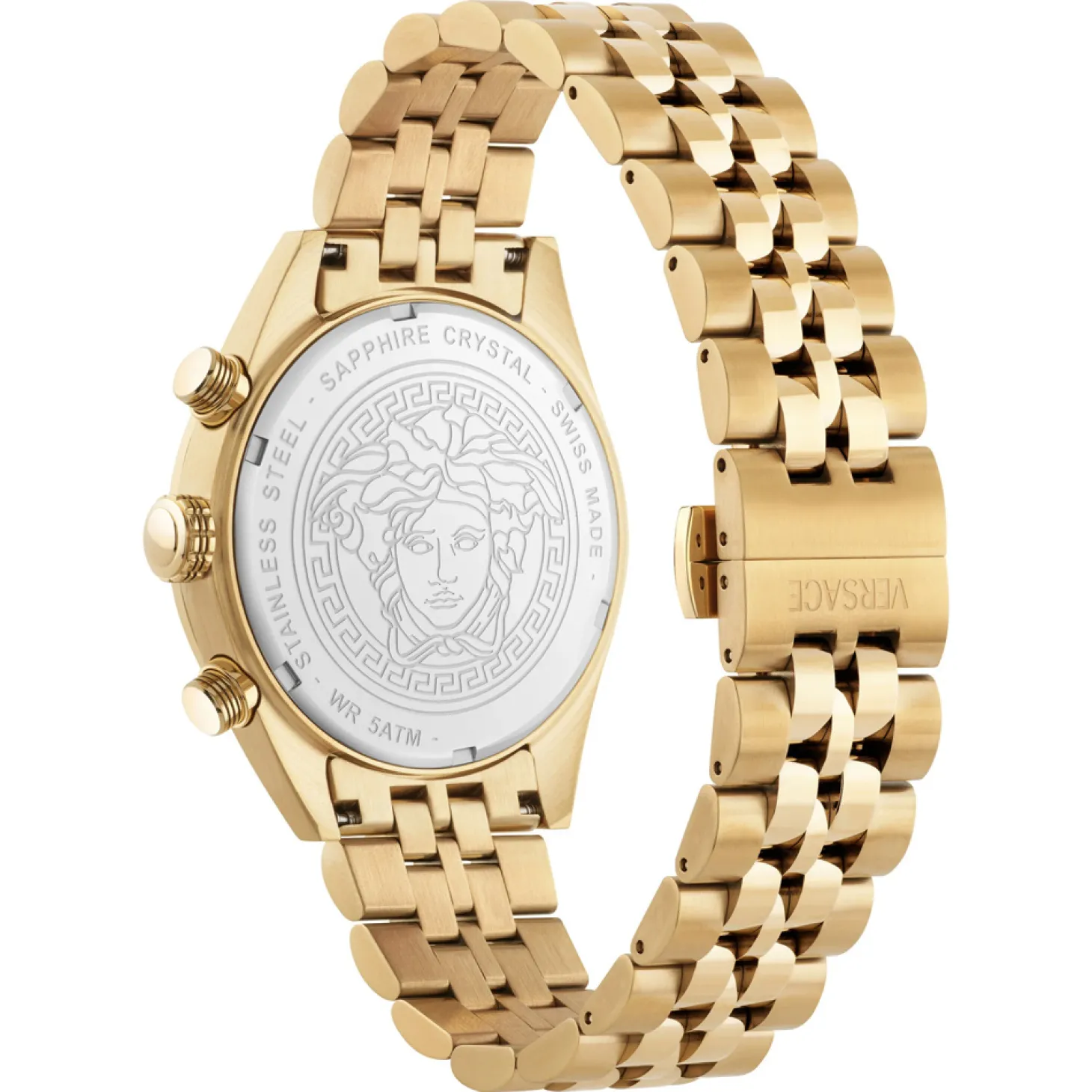 Versace Uhr Herren Chronograph Athletics Chrono Gold/Weiß VEKJA0725