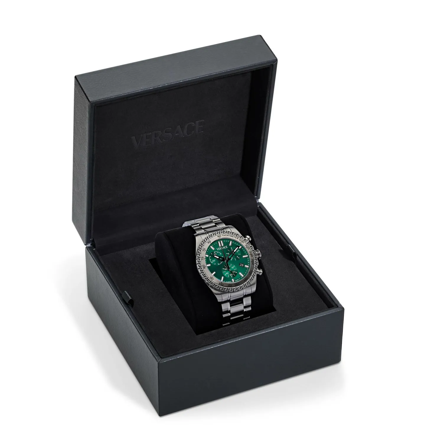 Versace Uhr Herren Chronograph Grün Gunmetal VE9K01224