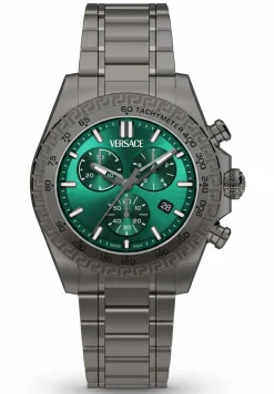 Versace Uhr Herren Chronograph Grün Gunmetal VE9K01224