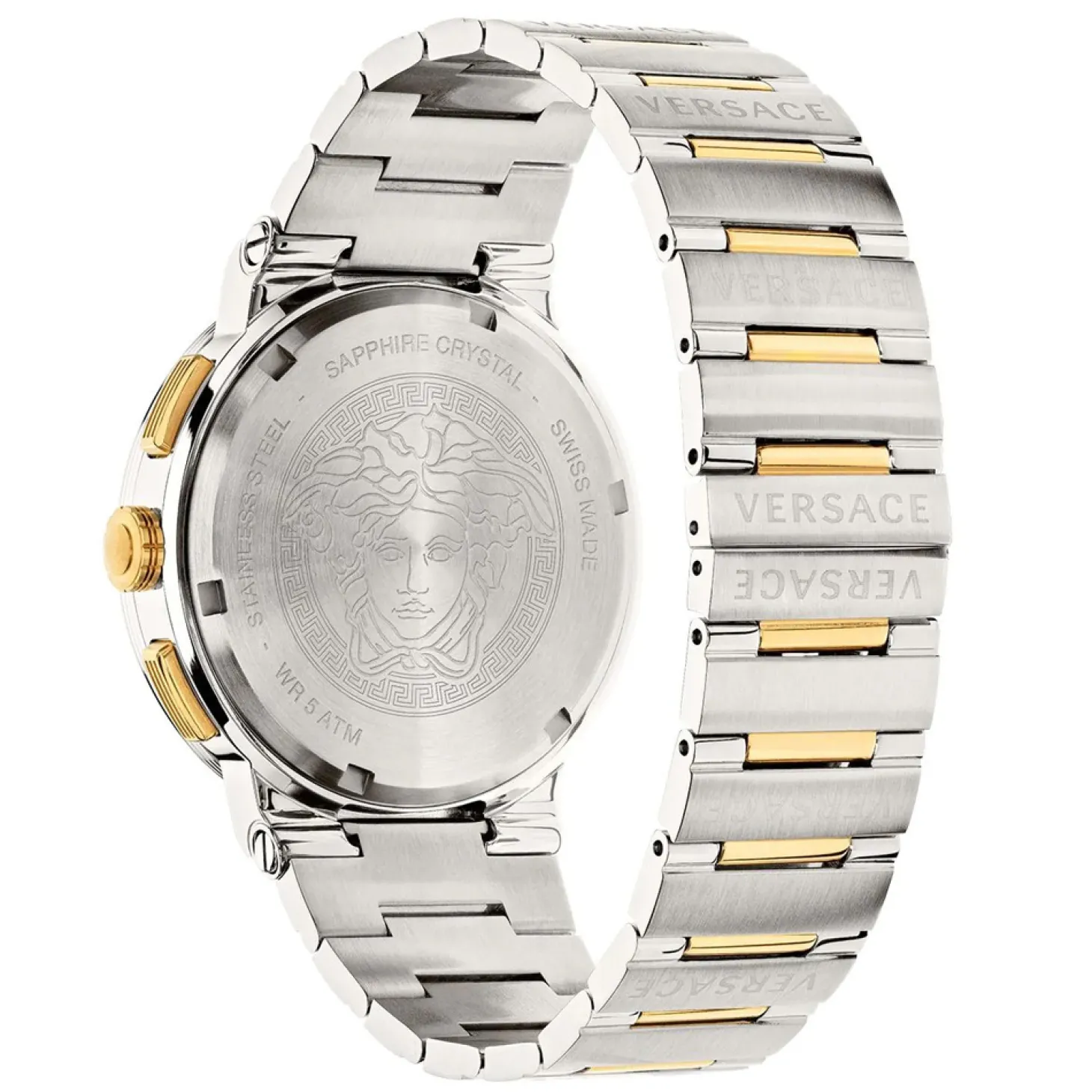 Versace Uhr Herren Greca Logo Silber/Gold VEZ900321