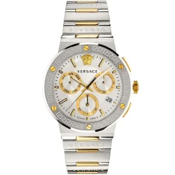 Versace Uhr Herren Greca Logo Silber/Gold VEZ900321
