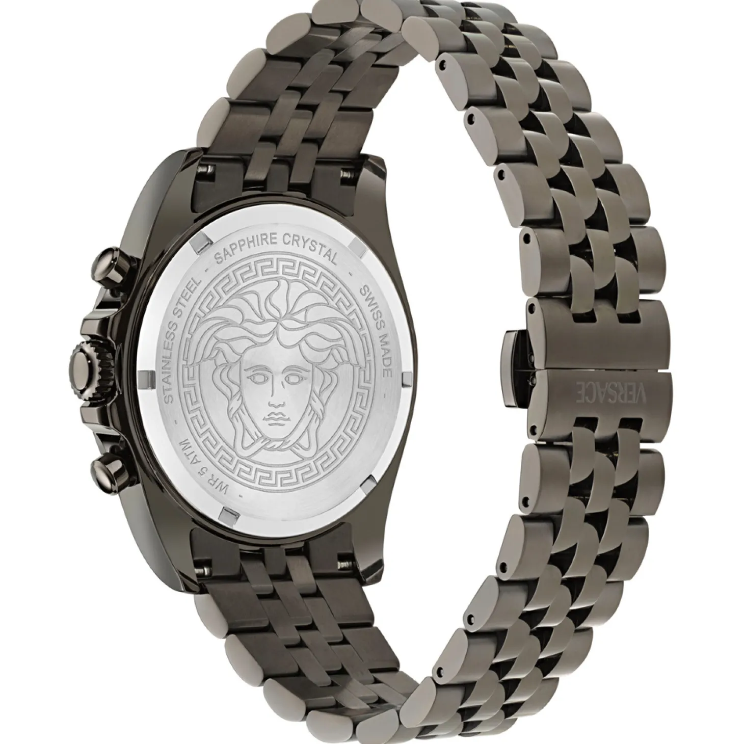 Versace Uhr Herren Greca Chrono Wave Anthrazit/Blau VE0H00625