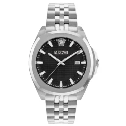 Versace Uhr Herren Silber/Schwarz VEKKA0325