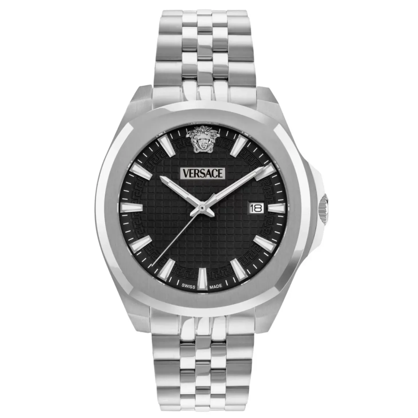 Versace Uhr Herren Silber/Schwarz VEKKA0325