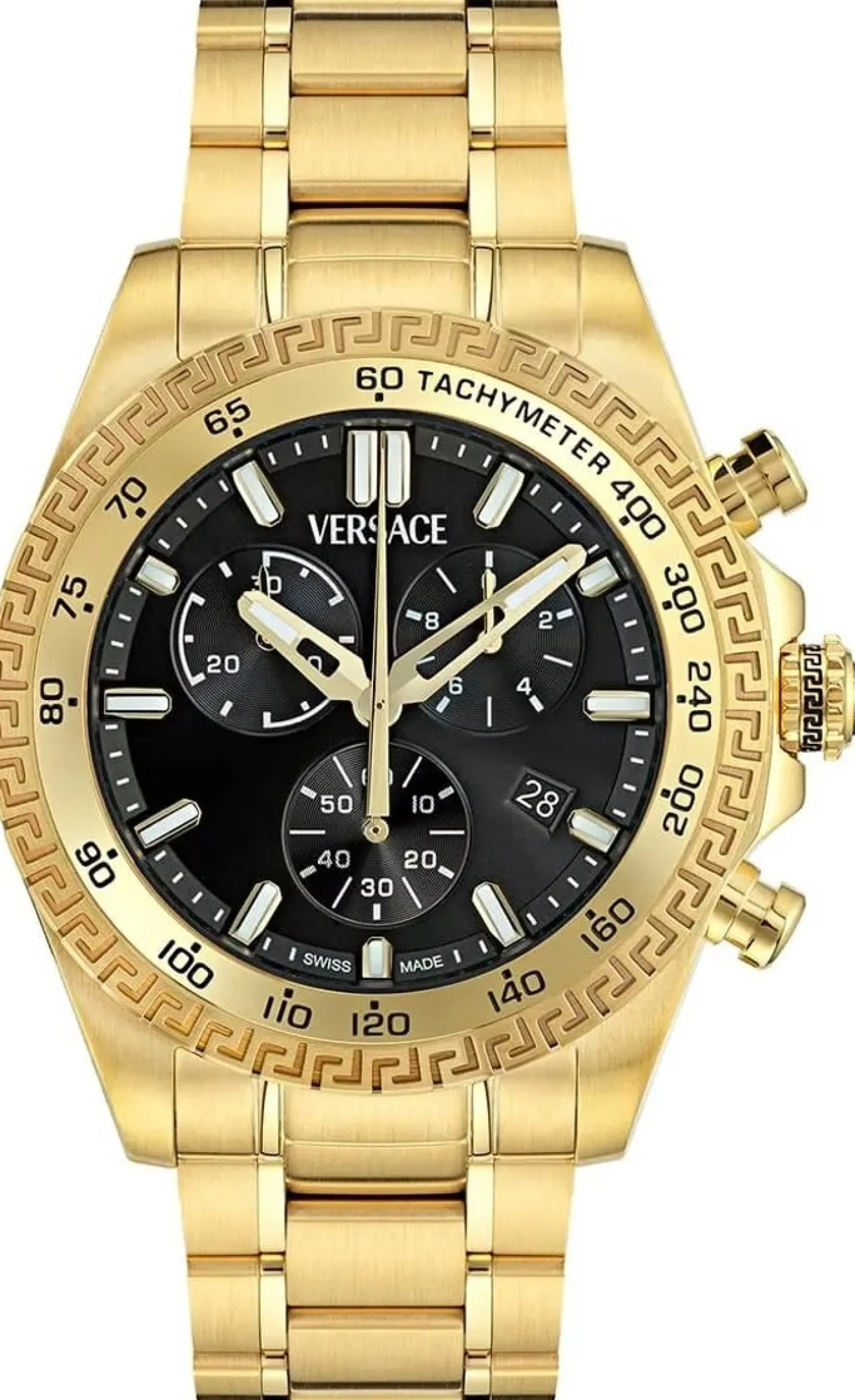 Versace Uhr Herren VE9K01124 Schwarz / Gold