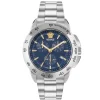 Versace Uhr Herren V‑Sport Chrono Silber/Blau VEKIA0425