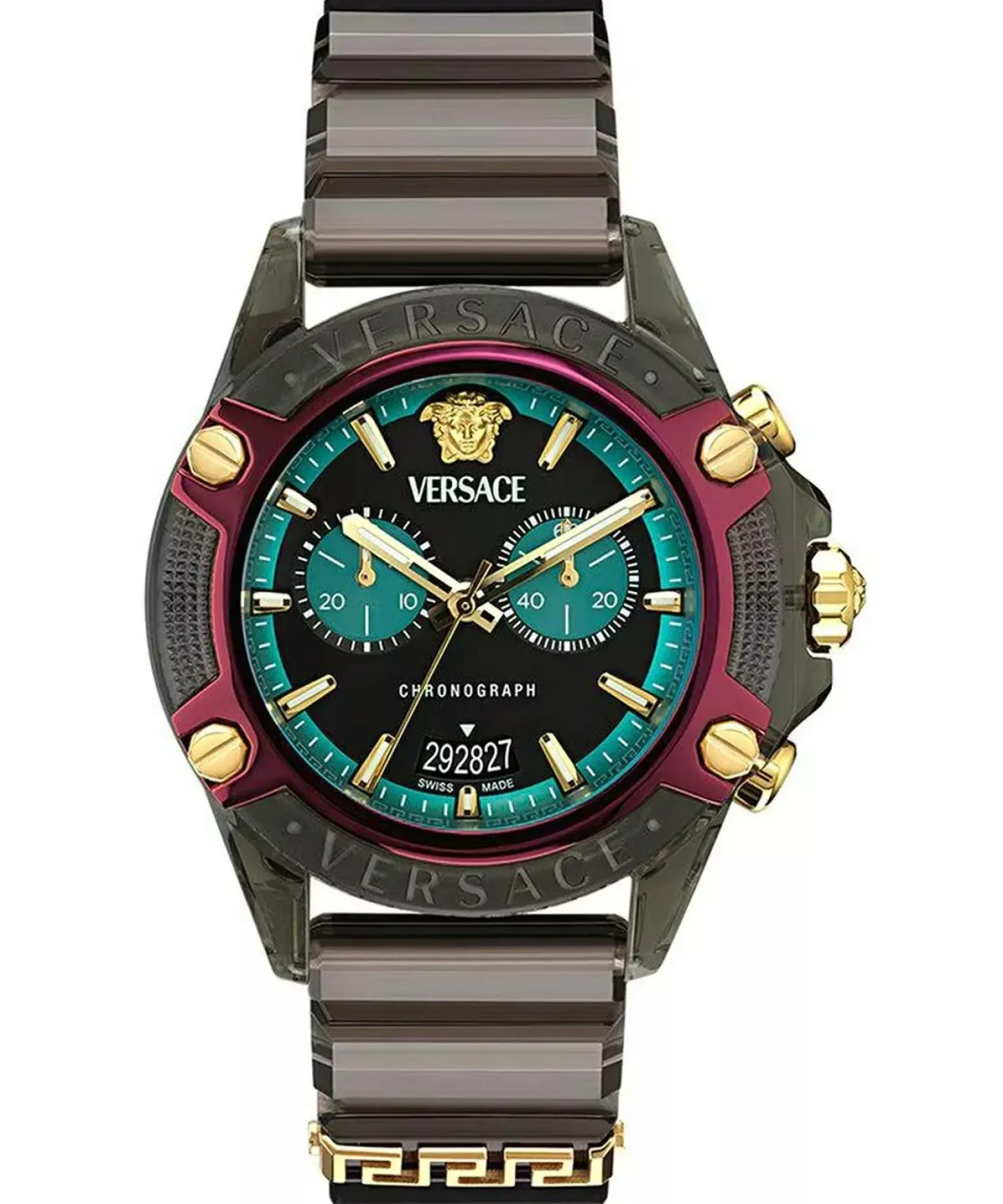 Versace Unisex Chronograph New Icon Active 44 mm Multicolor VE8P00224