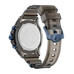 Versace Unisex Chronograph New Icon Active 44 mm Anthrazit/Blau VE8P00825