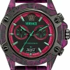 Versace Unisex Chronograph Icon Active lila schwarz 1839777641