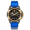 Versace Unisex Chronograph New Icon Active 44 mm Blau/Anthrazit VE8P00925