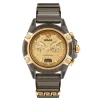 Versace Unisex Chronograph New Icon Active 44 mm Anthrazit/Goldfarben VE8P01025