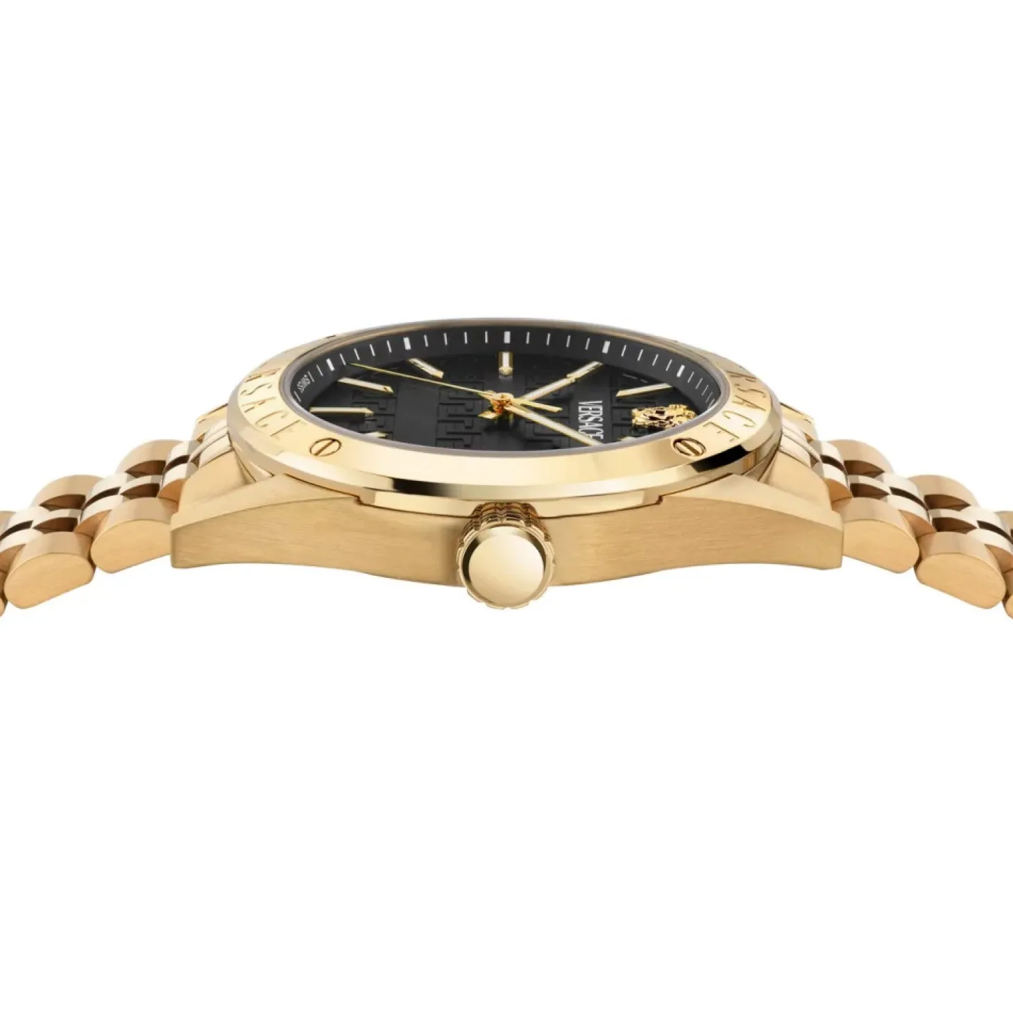 Versace Unisex Uhr Athletics 3 Hands Schwarz/Gold VEKHA0725