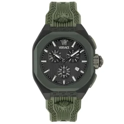 Versace V‑Legend Chronograph Ökokeramik Grün/Schwarz VE9L00324