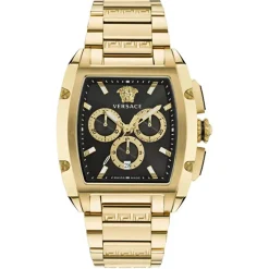 Versace Herrenuhr Dominus Chronograph Gold/Schwarz VE6H00523